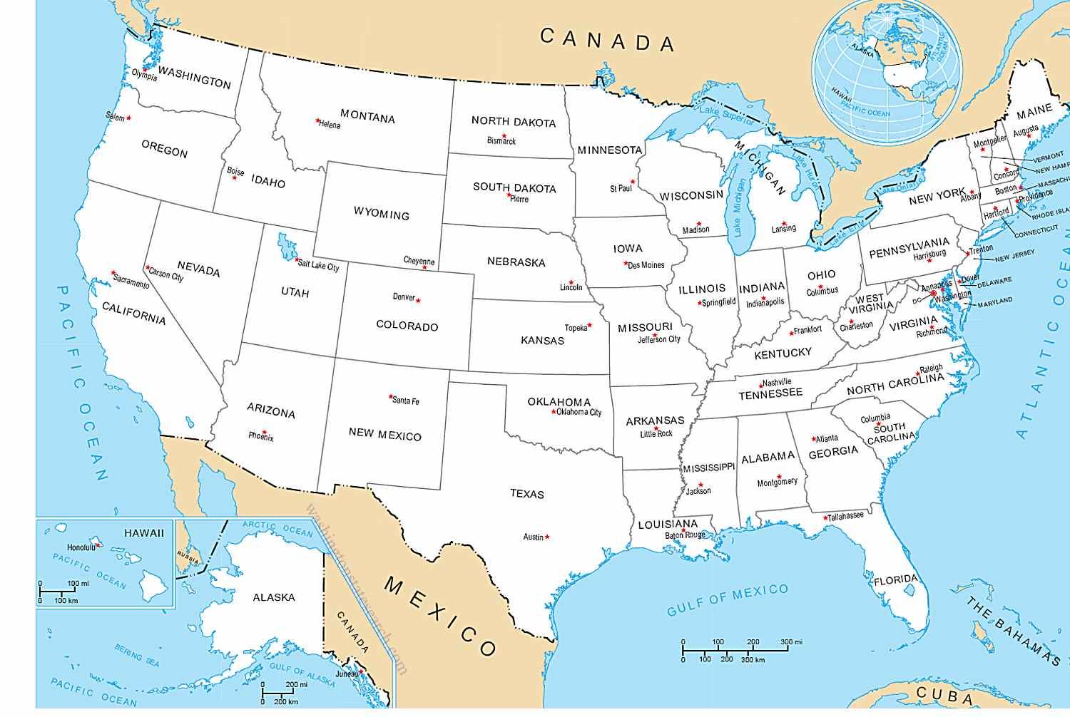 Seluruh 50 Negara Peta Peta Seluruh 50 Negara Amerika Utara Amerika