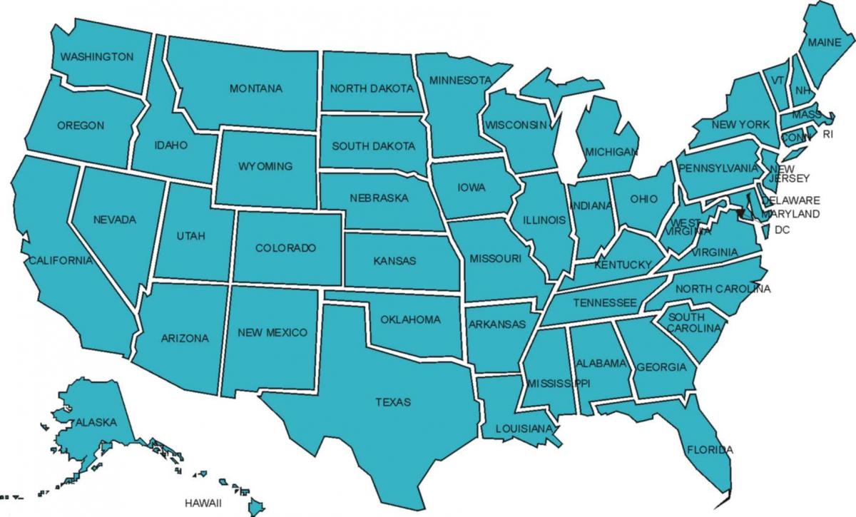 Peta amerika syarikat